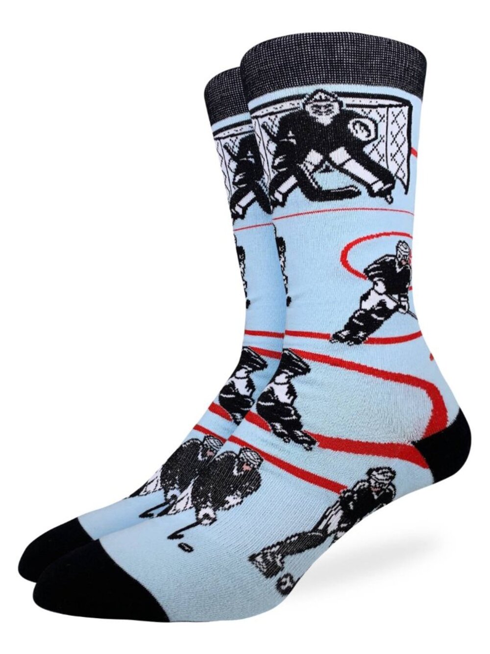 Men's Good Luck Sock Crew Socks | Hockey, Black & Blue Socks | NWT